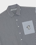 SMILEYHOUND CROPPED PANEL STRIPE SHIRT