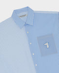 SMILEYHOUND CROPPED PANEL STRIPE SHIRT