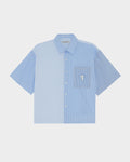 SMILEYHOUND CROPPED PANEL STRIPE SHIRT