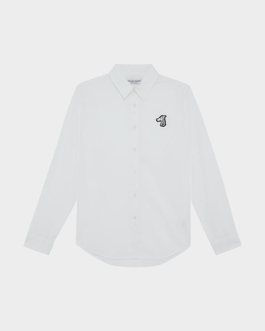 GOODGATHER POPLIN SHIRT WITH LOGO