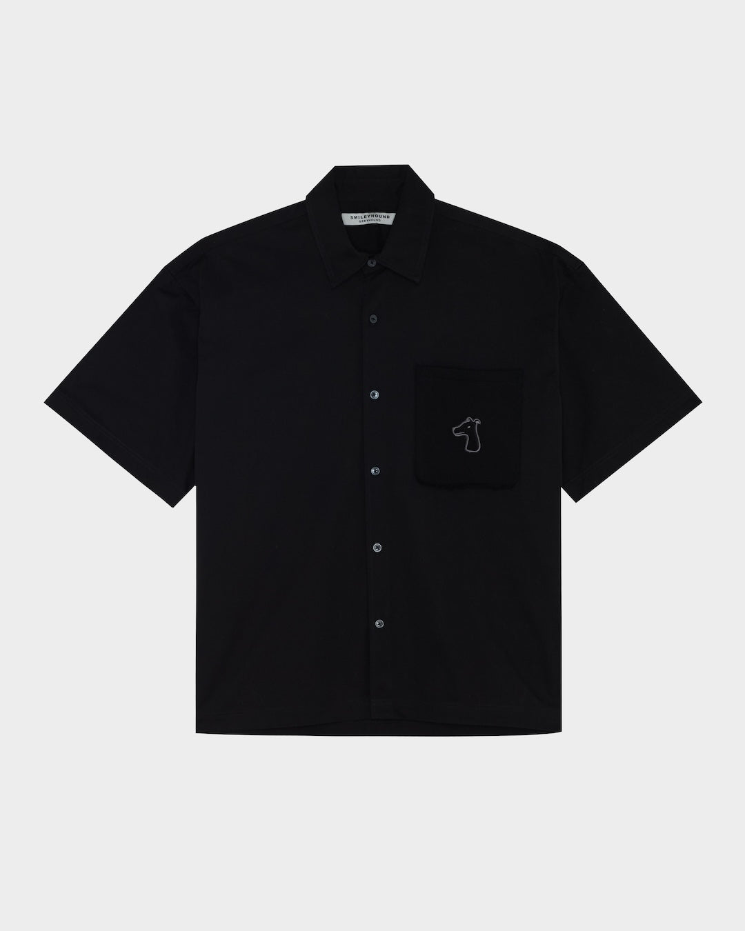 SMILEYHOUND GOODGATHER SHORT-SLEEVE SHIRT WITH RAW-EDGE PATCH POCKET
