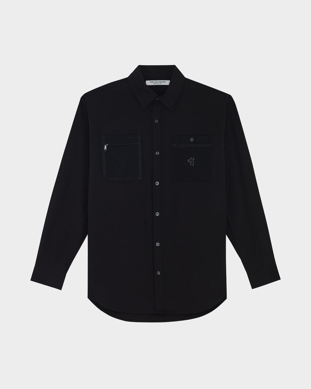 GOODGATHER WORKWEAR SHIRT WITH CONTRAST POCKETS S26MD01172BK1B