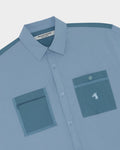 GOODGATHER WORKWEAR SHIRT WITH CONTRAST POCKETS S26MD01172BK1B