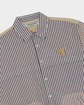 SMILEYHOUND GOODGATHER WORKWEAR SHIRT WITH STRIPE & SOLID PANELS