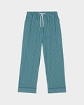 SMILEYHOUND PAJAMA-STRIPE PIPED LOUNGE PANTS