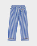 SMILEYHOUND PAJAMA-STRIPE PIPED LOUNGE PANTS