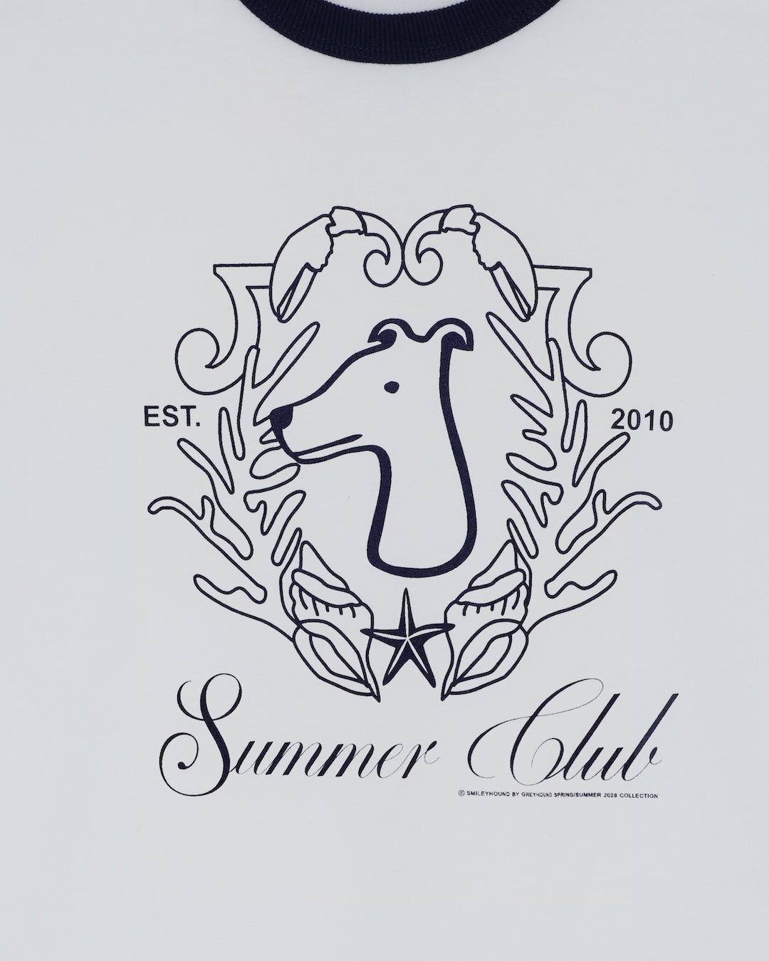 SMILEYHOUND SUMMER CLUB RINGER T-SHIRT