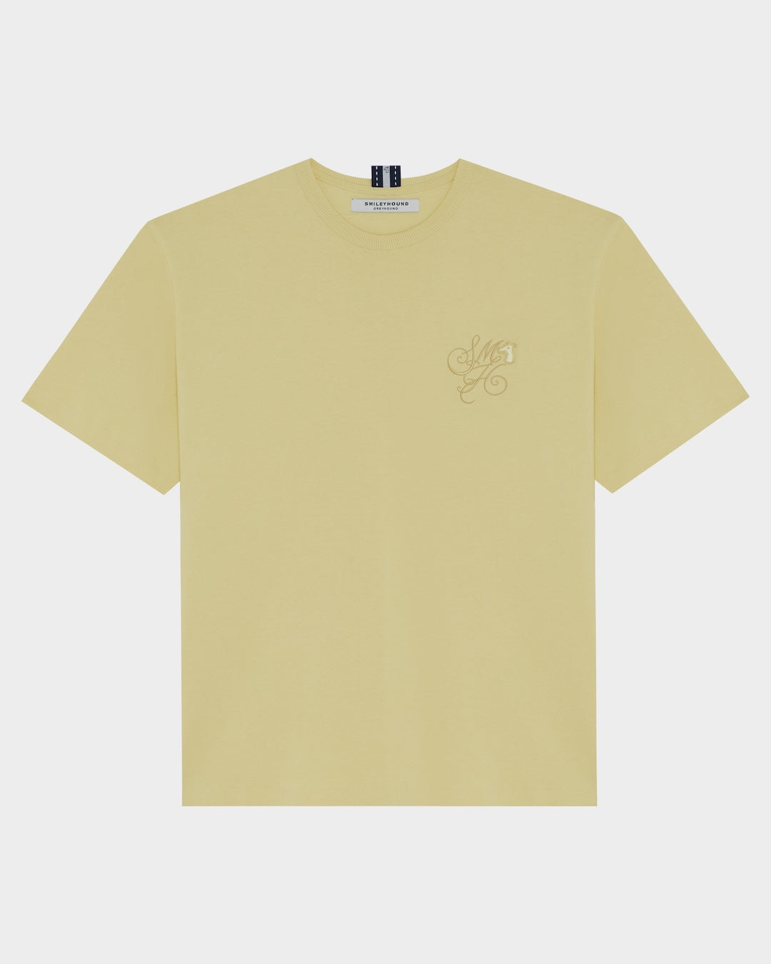 SMILEYHOUND EMBROIDERED SCRIPT INITIAL T-SHIRT