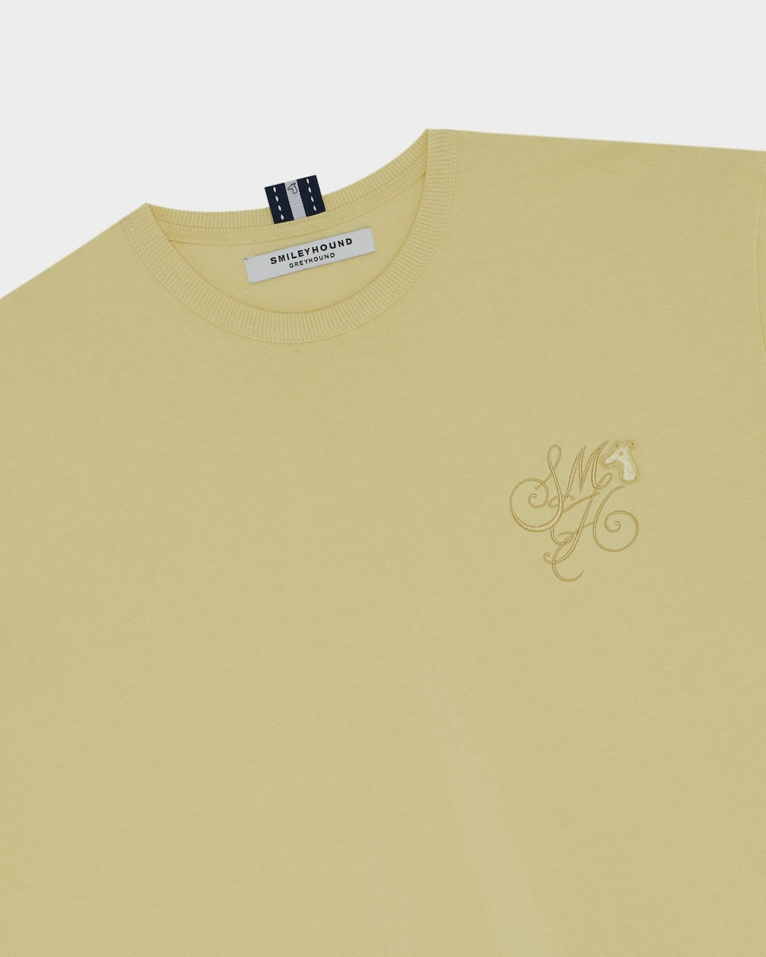 SMILEYHOUND EMBROIDERED SCRIPT INITIAL T-SHIRT