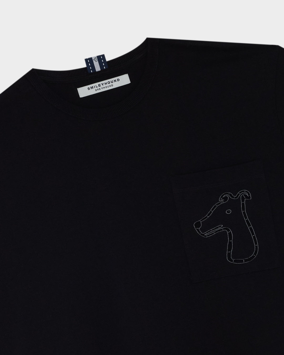 SMILEYHOUND CUT-OUT LOGO POCKET T-SHIRT