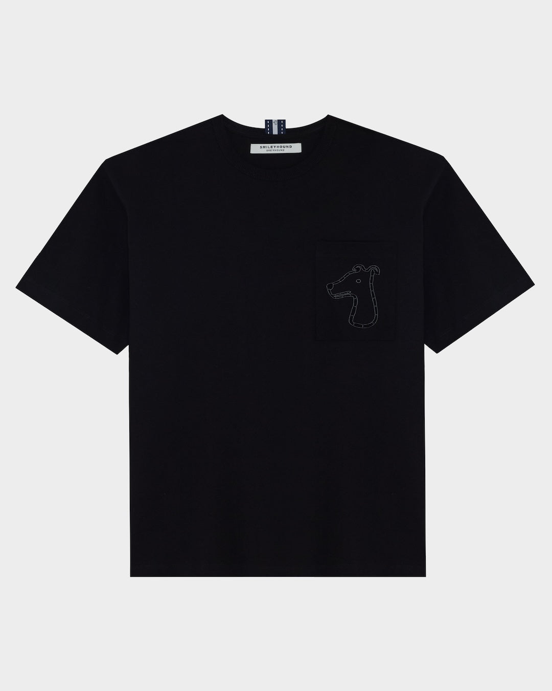 SMILEYHOUND CUT-OUT LOGO POCKET T-SHIRT
