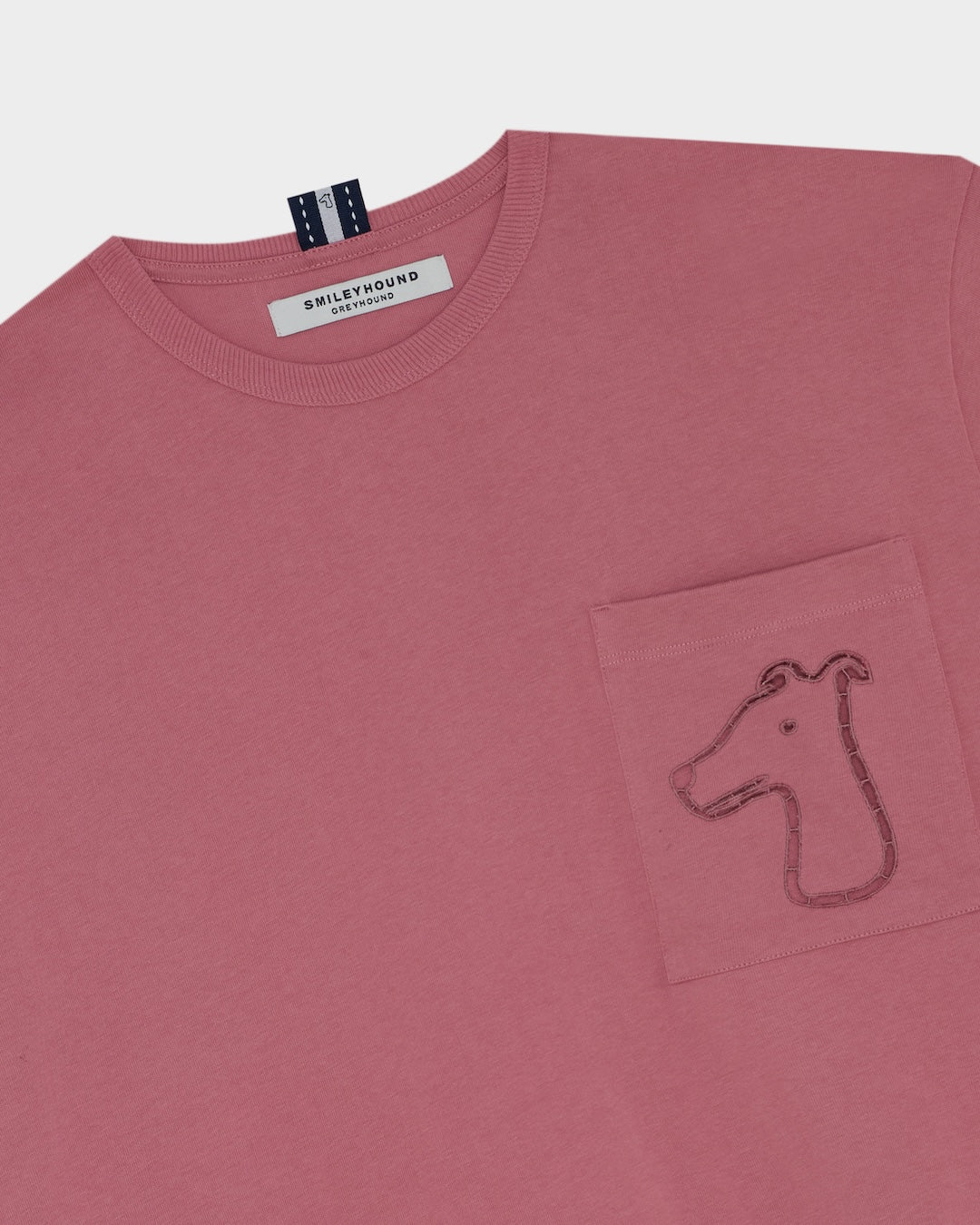 SMILEYHOUND CUT-OUT LOGO POCKET T-SHIRT