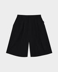 SMILEYHOUND EXTRA-LONG PLEATED BERMUDA SHORTS