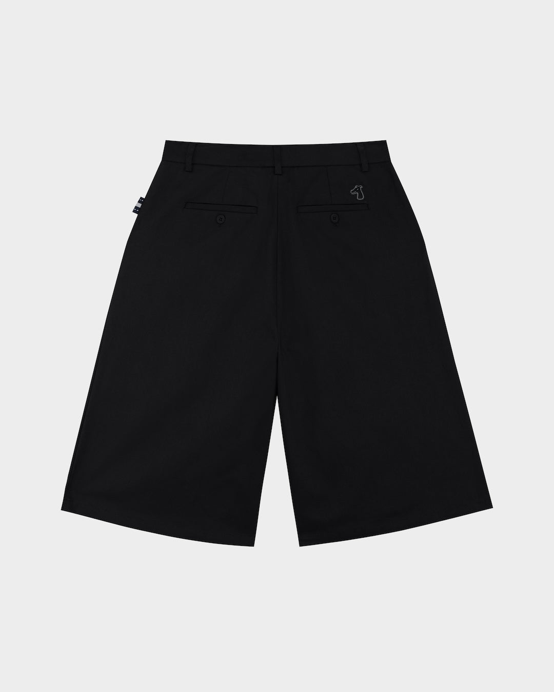 SMILEYHOUND EXTRA-LONG PLEATED BERMUDA SHORTS