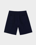 SMILEYHOUND FRENCH TERRY EMBROIDERED  SCRIPT  INITIAL LOGO SHORTS