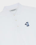 SMILEYHOUND SOLID RIBBED RIBBON LOGO POLO SHIRT