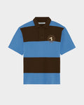 SMILEYHOUND STRIPED POLO WITH SUMMER CLUB LOGO