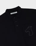 SMILEYHOUND CUT-OUT LOGO POCKET POLO