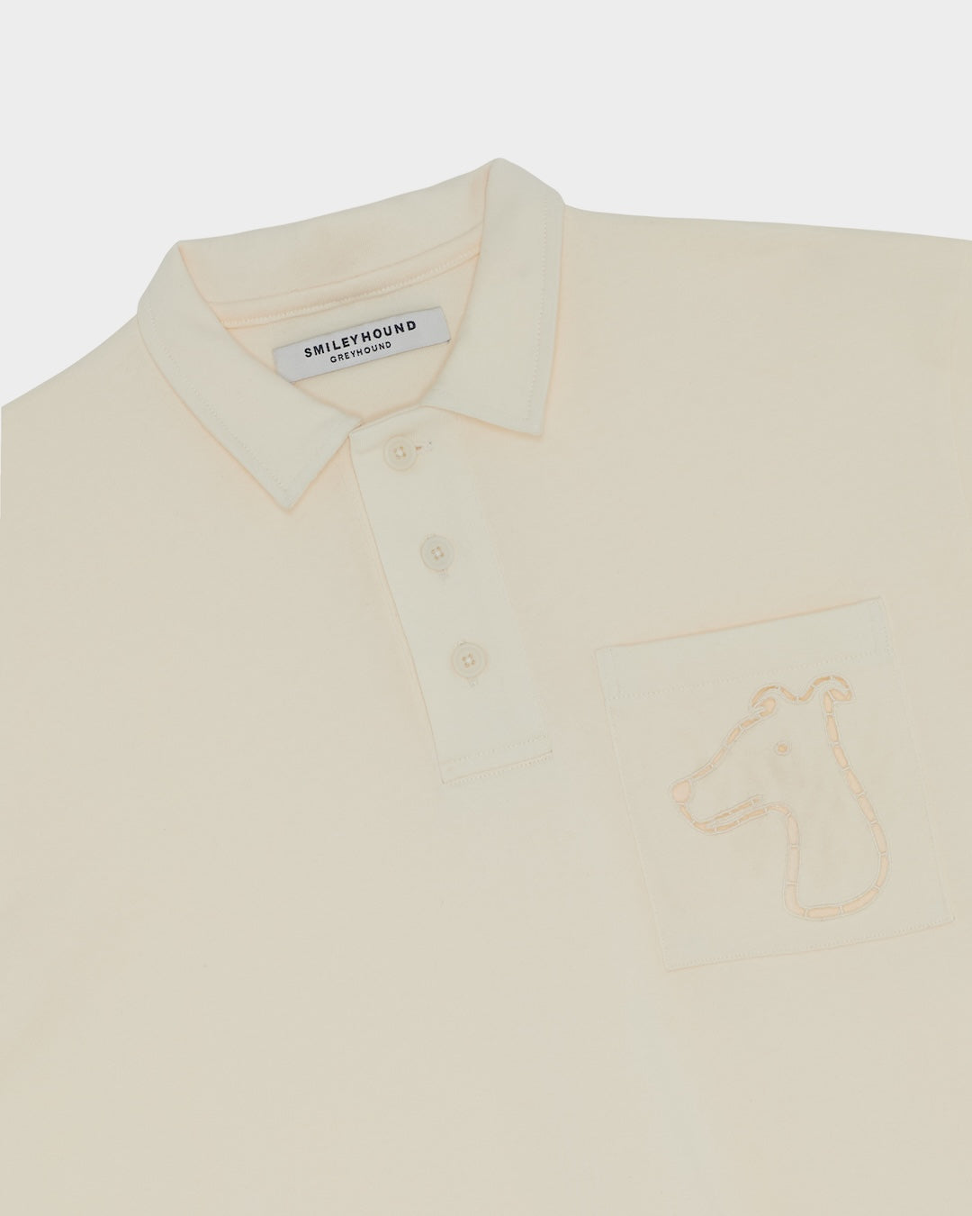 SMILEYHOUND CUT-OUT LOGO POCKET POLO