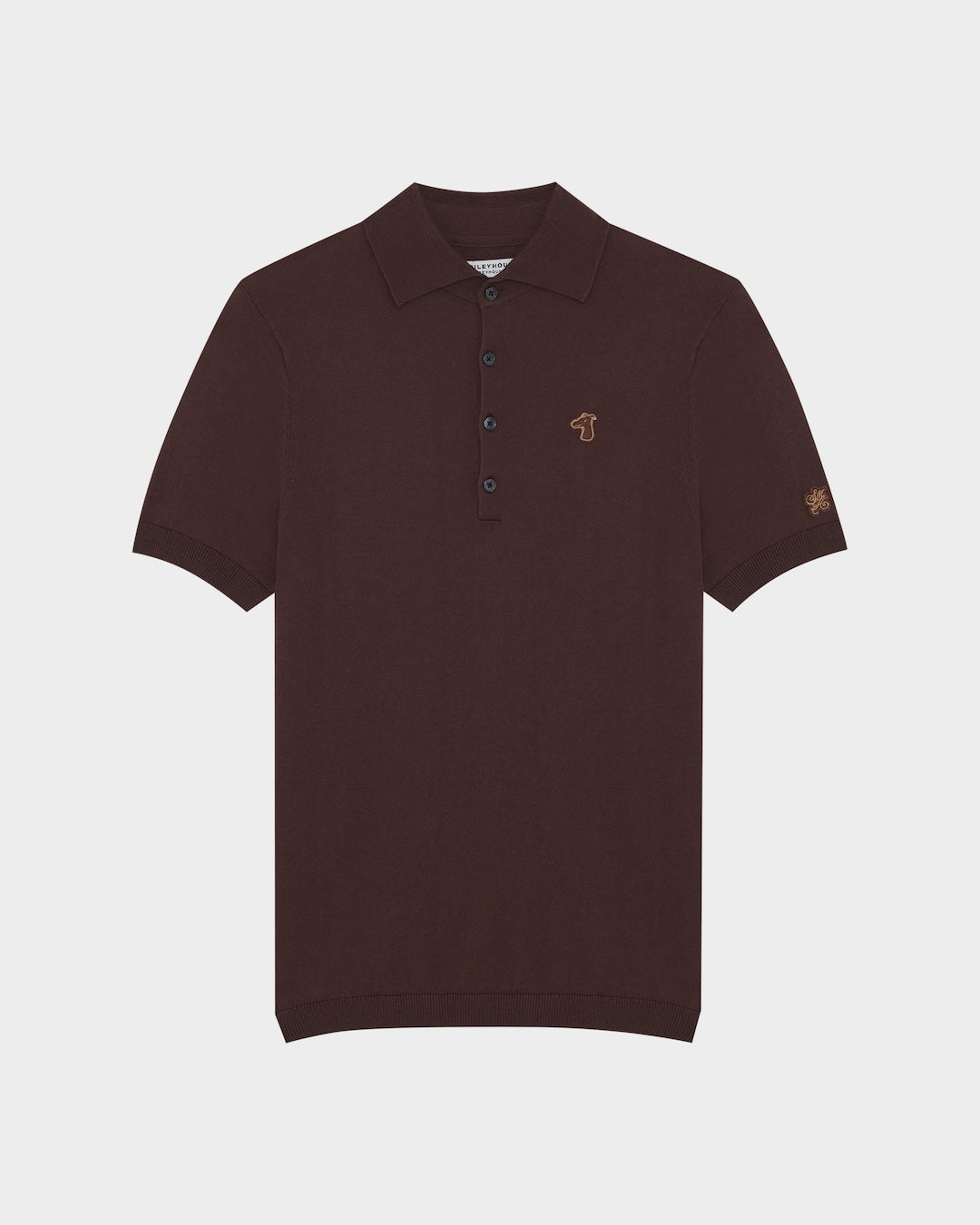 SMILEYHOUND KNITTED POLO SHIRT EMBROIDERED LOGO