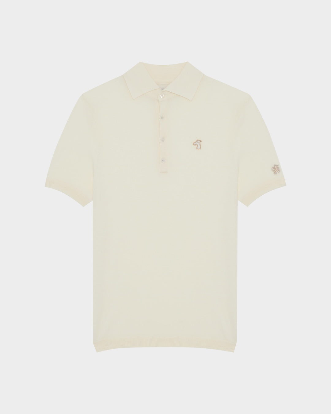SMILEYHOUND KNITTED POLO SHIRT EMBROIDERED LOGO