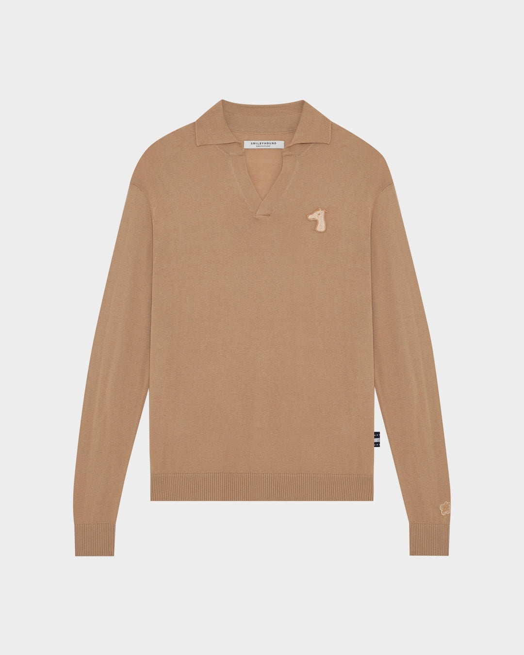 SMILEYHOUND KNITTED POLO SHIRT EMBROIDERED LOGO