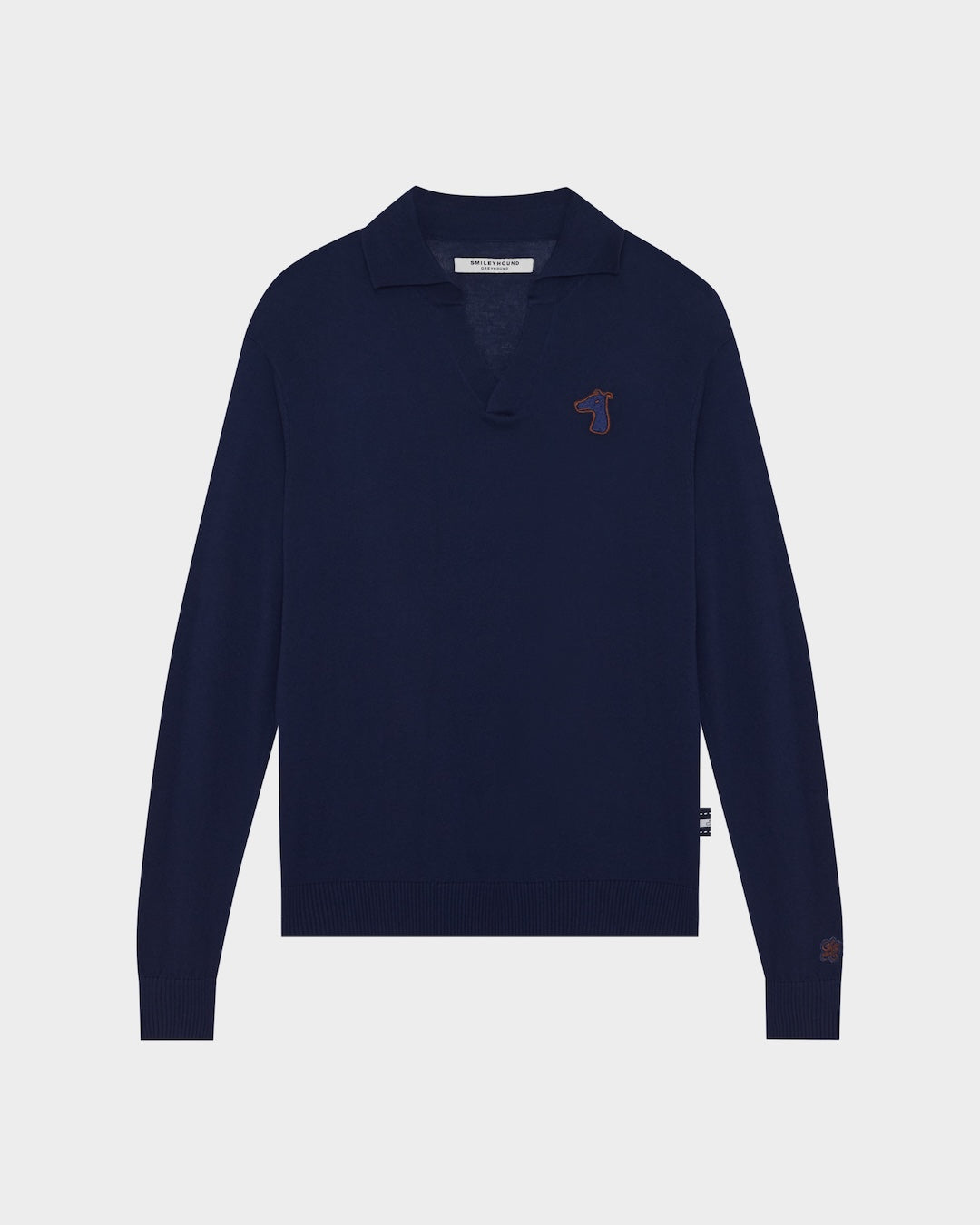 SMILEYHOUND KNITTED POLO SHIRT EMBROIDERED LOGO