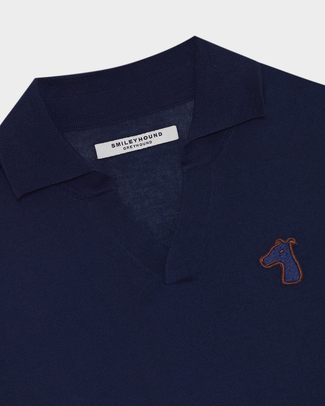 SMILEYHOUND KNITTED POLO SHIRT EMBROIDERED LOGO