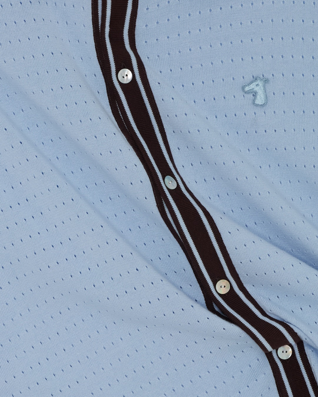 SMILEYHOUND KNITTED SHIRT WITH CONTRASTING CUFFS AND COLLAR