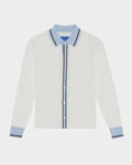 SMILEYHOUND KNITTED SHIRT WITH CONTRASTING CUFFS AND COLLAR