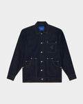 SMILEYHOUND DENIM WORK JACKET WITH DOUBLE-LAYER POCKETS
