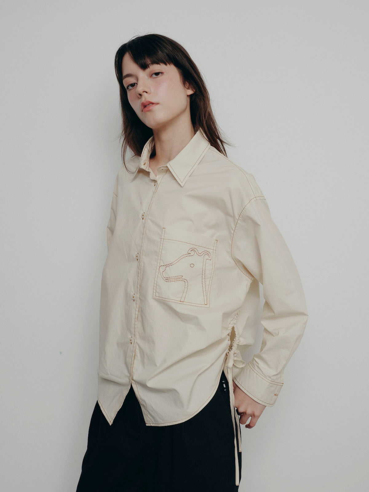 BESTIE SIDE-TIE SHIRT