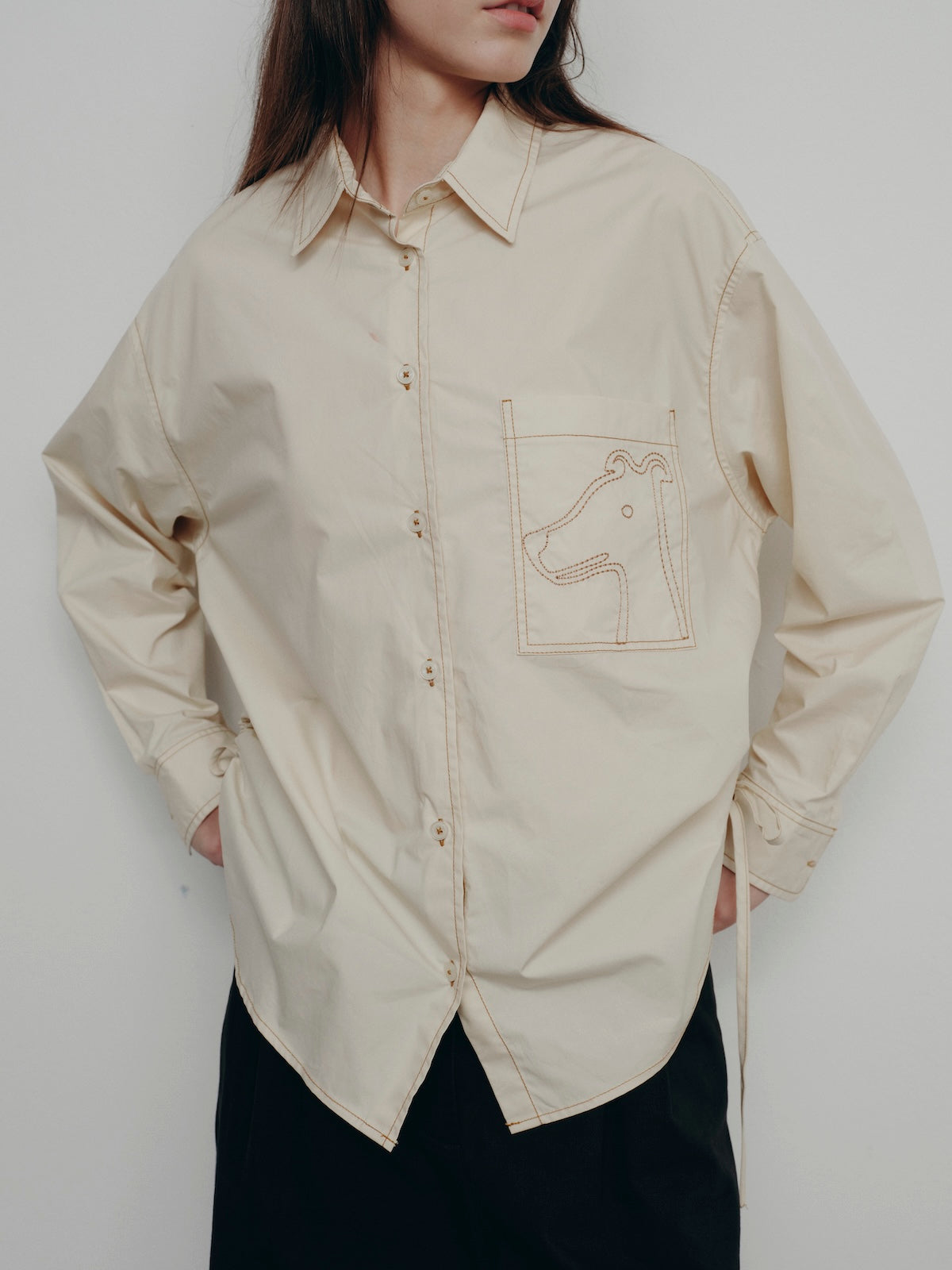 BESTIE SIDE-TIE SHIRT