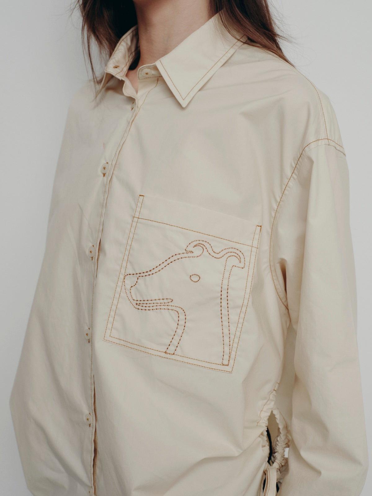 BESTIE SIDE-TIE SHIRT