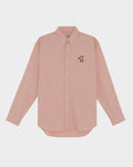 SMILEYHOUND RIBBON LOGO LINEN BUTTON-DOWN SHIRT
