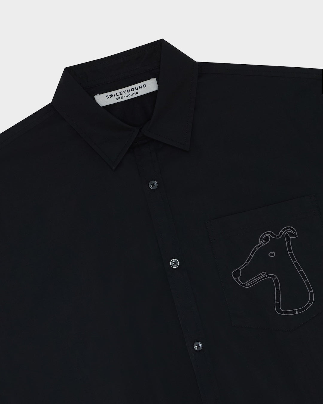 SMILEYHOUND CUT-OUT LOGO POCKET SHIRT