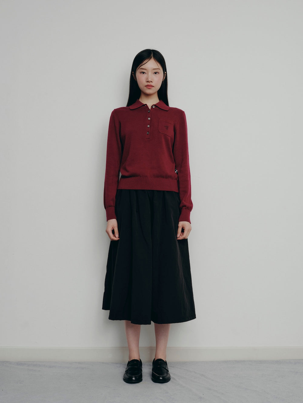 BESTIE LONG-SLEEVE POLO