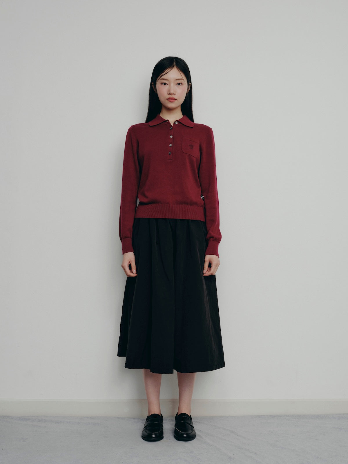 BESTIE LONG-SLEEVE POLO