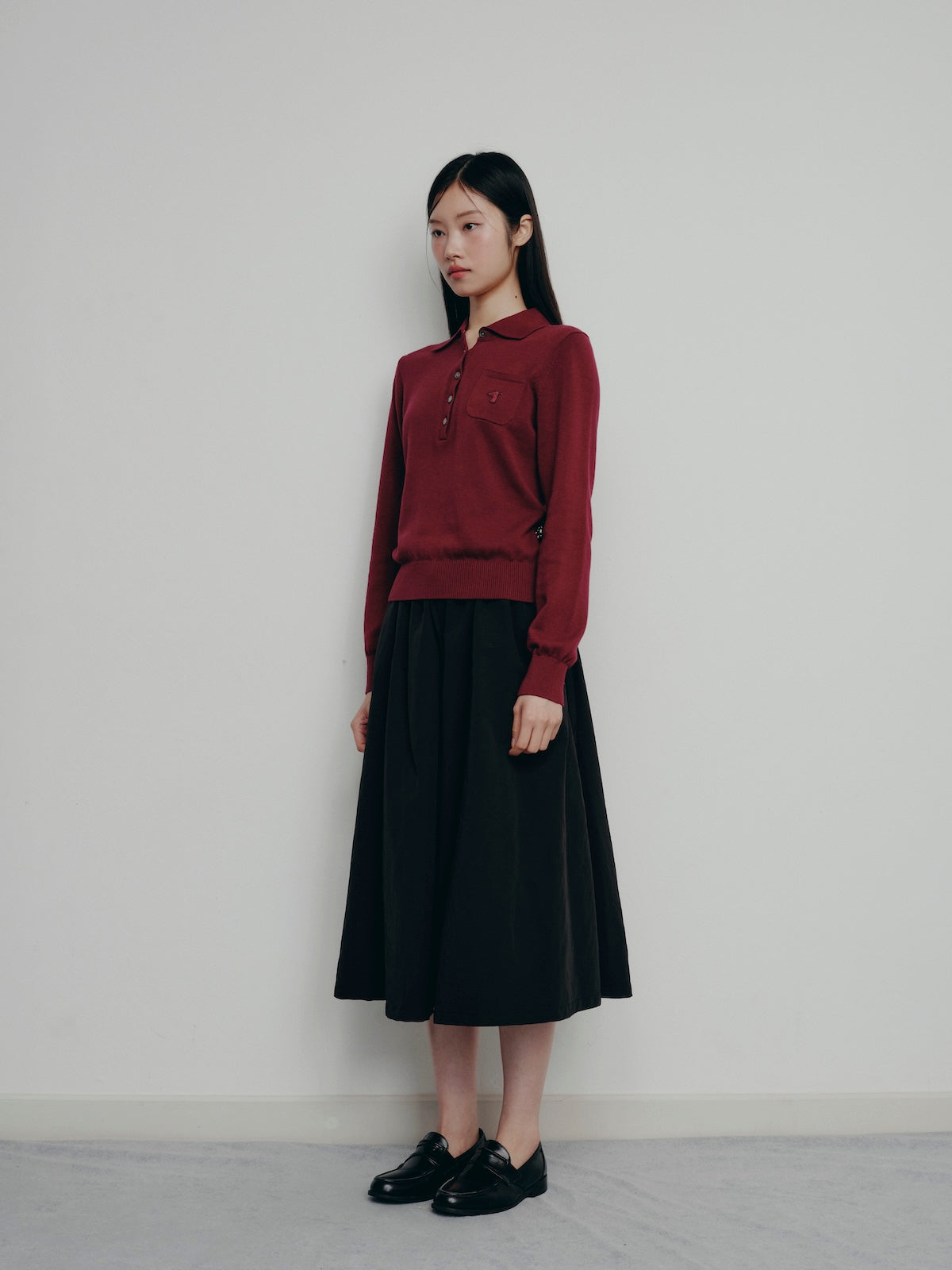 BESTIE LONG-SLEEVE POLO