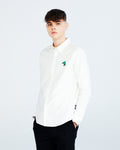 OXFORD SLIM SHIRT WITH LOGO EMBROIDERED