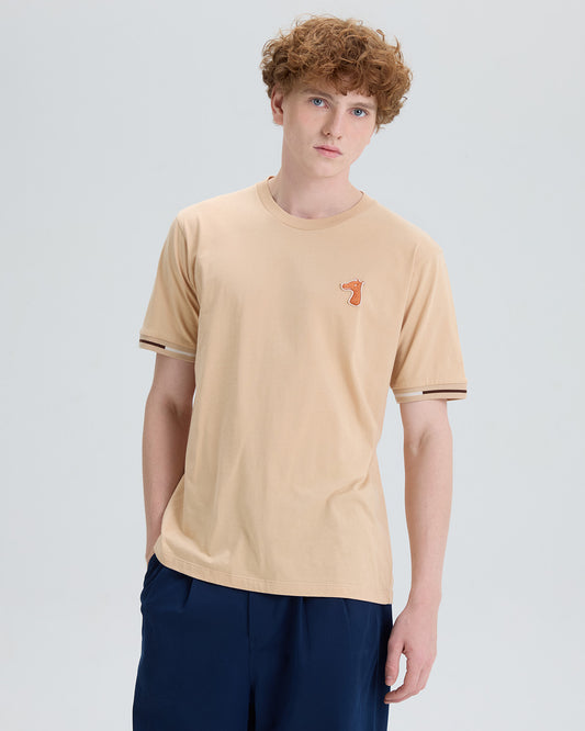 CLASSIC FIT T-SHIRT WITH LOGO EMBROIDERED