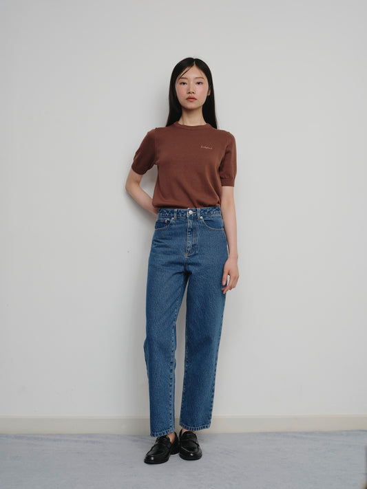 BESTIE SHORT-SLEEVE KNITTED TEE