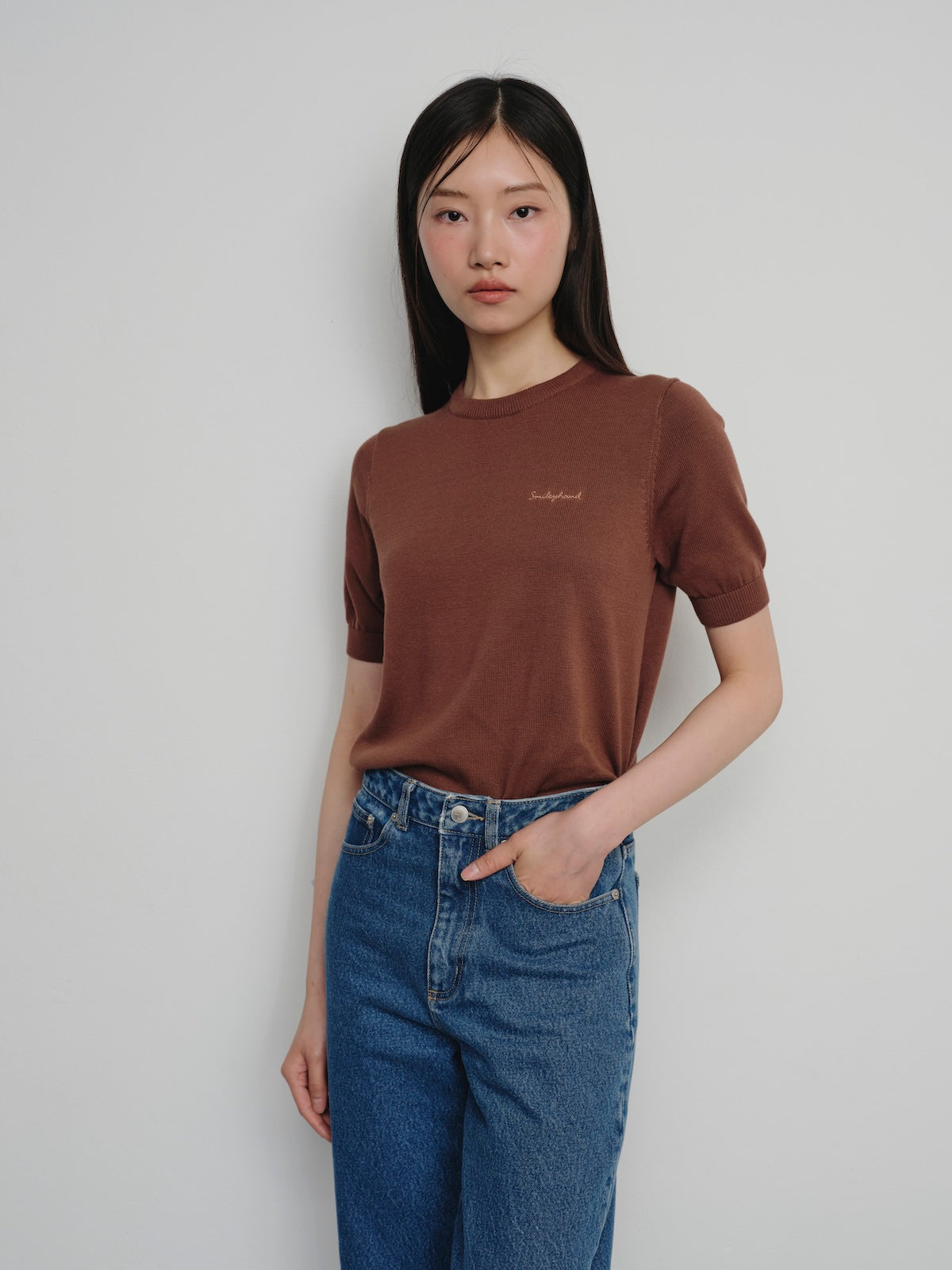 BESTIE SHORT-SLEEVE KNITTED TEE