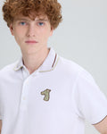 PIQUE POLO SHIRT WITH LOGO EMBROIDERED