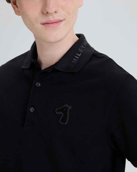 PIQUE POLO SHIRT WITH LOGO EMBROIDERED