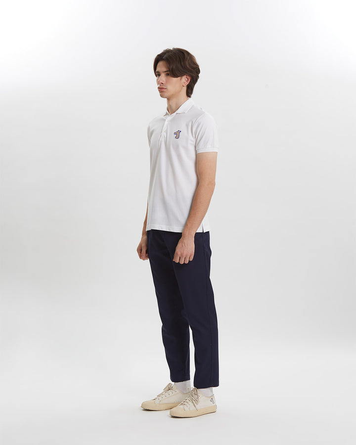 PIQUE POLO SHIRT WITH LOGO EMBROIDERED