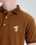 PIQUE POLO SHIRT WITH LOGO EMBROIDERED