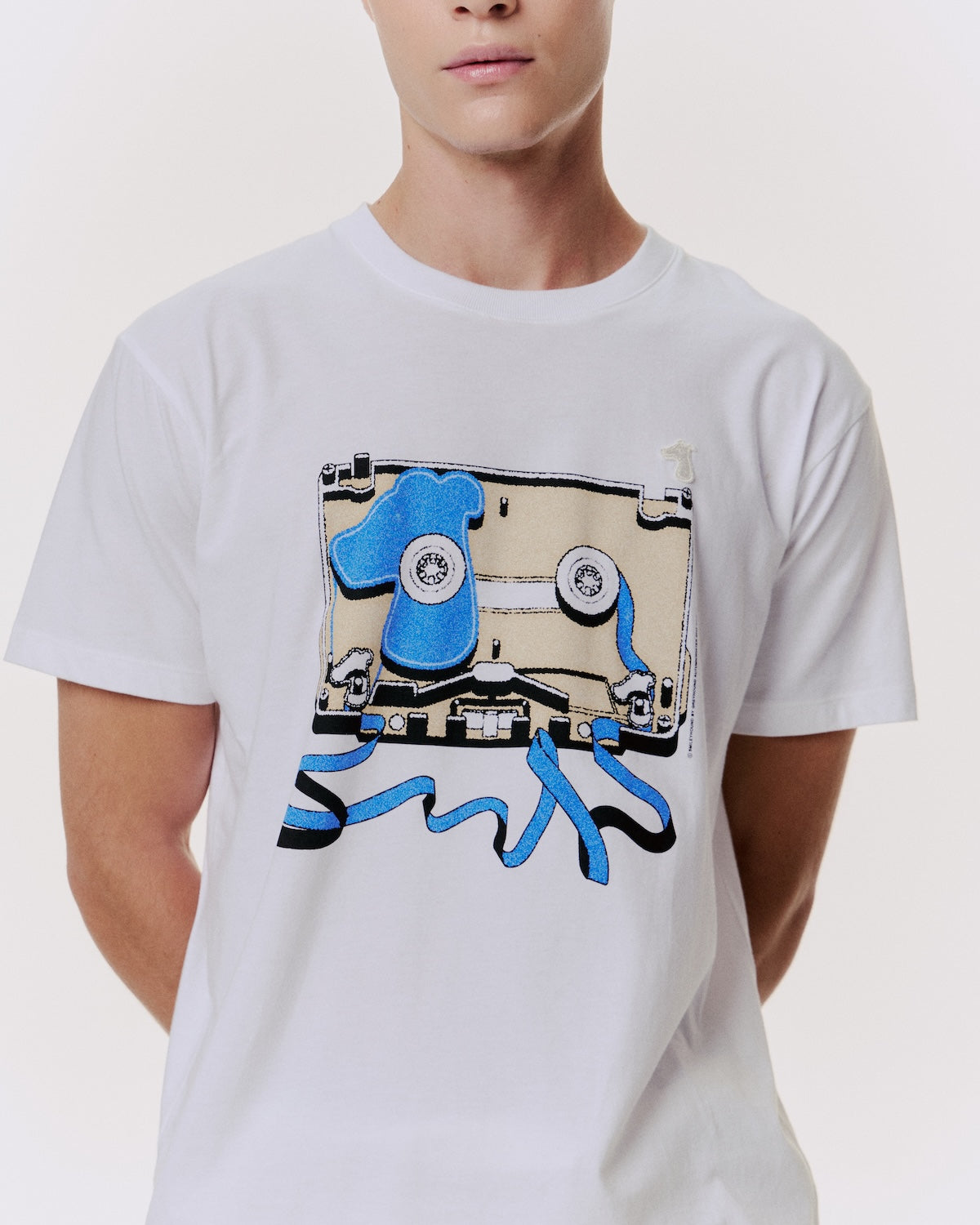 CLASSIC FIT T-SHIRT WITH LOGO GRAPHIC PRINT