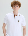 PIQUE POLO SHIRT WITH LOGO EMBROIDERED