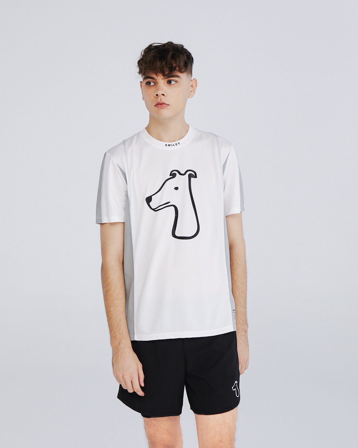 BREATHABLE JERSEY  T-SHIRT WITH SIGNATURE LOGO PRINT